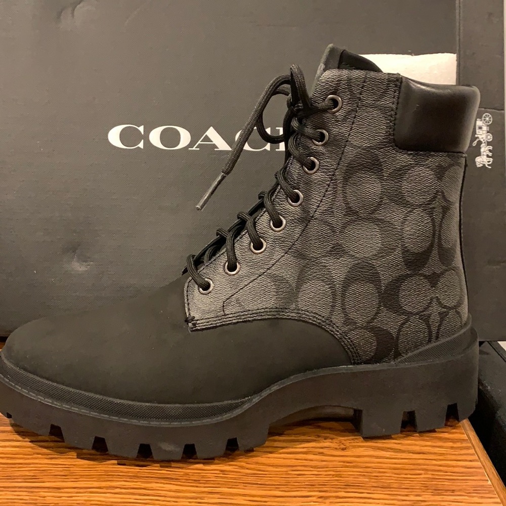 Coach : Citysole boot ;Charcoal black 8.5